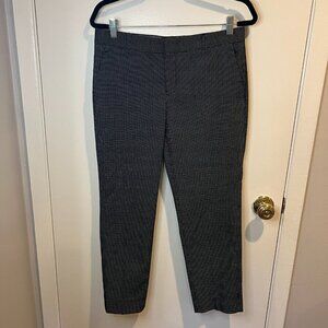 Banana Republic Black with White Polka dot Straight leg Avery pants, Size 6